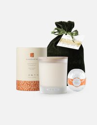 Mandarin Candle and Bath Truffle Holiday Set